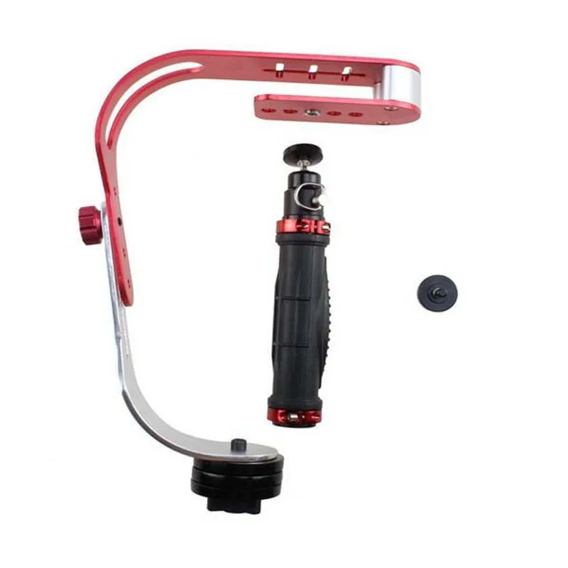Alloy Aluminum Mini Handheld Digital Camera Stabilizer Video Steadicam Mobile DSLR 5DII Motion DV Steadycam + Smartphone Clamp