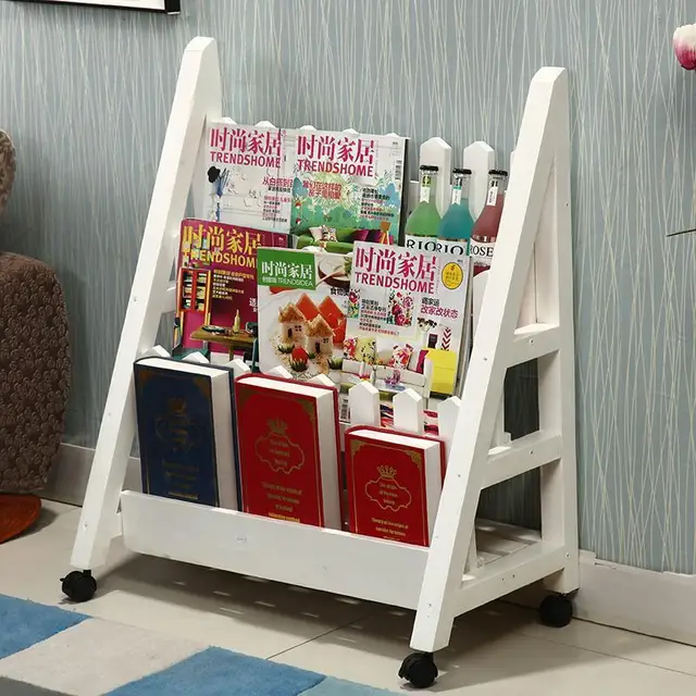 Magazine Racks Office Furniture Home Commercial Three Magazine Racks Office Furniture Home Commercial Three Size Solid Wood Bookcase Rack Can Customize