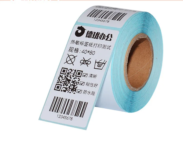 

2016 new 1roll Thermal sticker paper 40x60mm 500sheets waterproof barcode printing paper paper bar code label printing paper