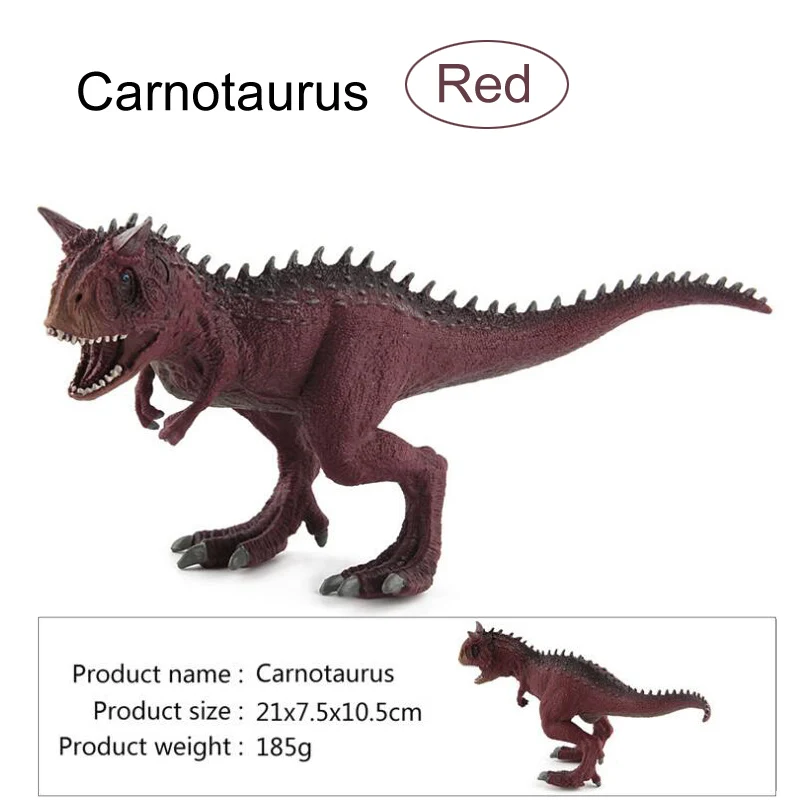 Carnoaurus Динозавры юрского периода модели пластиковые экшн фигурки животных