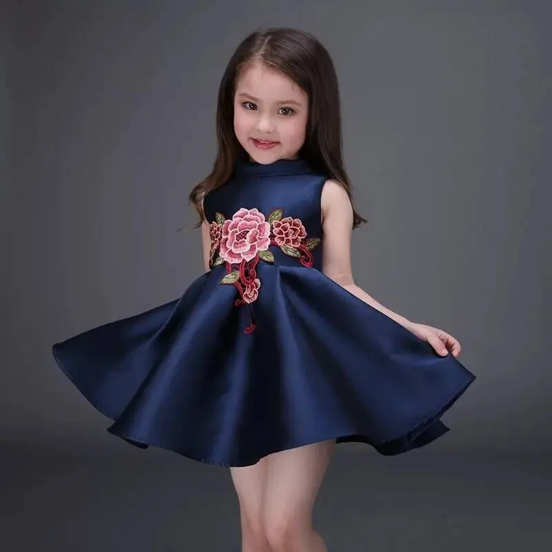 navy blue childrens bridesmaid dresses