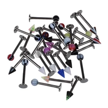 30 шт./компл. губной пирсинг губная серьга мульти Цвет