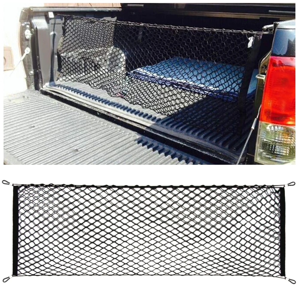 

Car Trunk Envelope Style Cargo Net for Ford F150 F250 F350 F450 Raptor for Toyota Tundra for Dodge Ram Chevy Colorado GMC Canyon