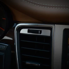 Автомобильный Стайлинг, центральная консоль, кондиционер, розетка, переключатель, ручка, блестки, декоративная наклейка, Накладка для Porsche Panamera 2009-15