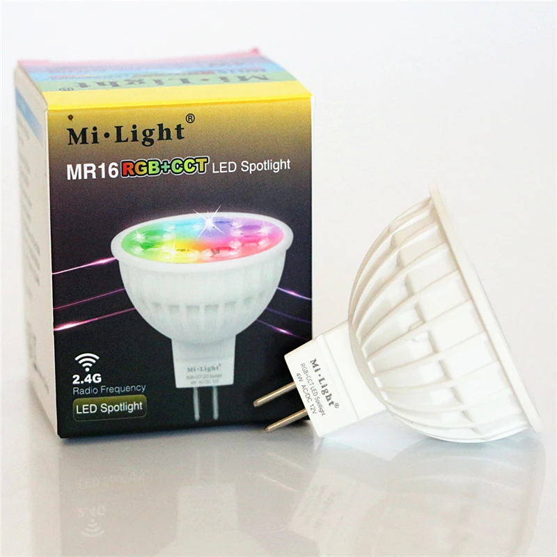 Светодиодная лампа MR16 RGB + CCT 12 В постоянного тока 4 Вт 2 ГГц|mr16 rgb|mi lightled spotlight |