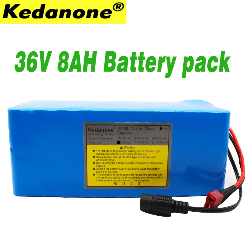 

2019 36 v 8Ah 10S4P 500W High power&capacity 18650 Rechargeable Battery, Modified Bikes, Electric Vehicle Battery Charger li-lon