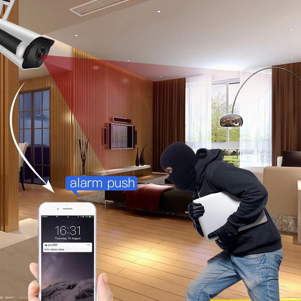 SDETER Wireless IP Camera-Wifi Bullet Outdoor Waterproof CCTV Security Camera Night Vision IR Onvif P2P Two Way Audio 1080P 720P SDETER Wireless IP Camera-Wifi Bullet Outdoor Waterproof CCTV Security Camera Night Vision IR Onvif P2P Two Way Audio 1080P 720P