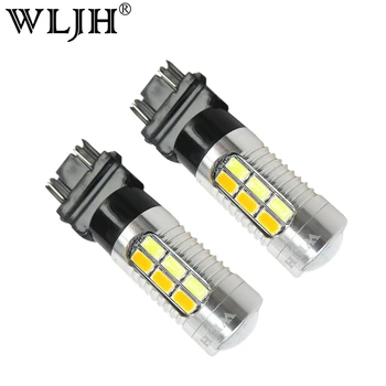 

WLJH 2x Car T25 3157 4157NA 3047 3156 3057 3457 LED Car Auto Truck Light Brake Stop lighting Backup DRL Bulb Turn Signal Light