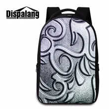 Dispalang школьный рюкзак с металлическими принтами для студентов высокого класса, персонализированная сумка для ноутбука для мужчин и мальчиков, Геометрическая дорожная сумка