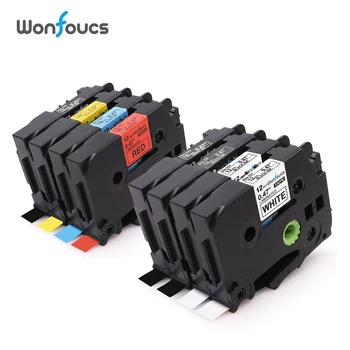 

Compatible TZe231 Brother tz Tapes 8 Pack Mixed Color Cassette 12mm tz431 TZe531 tze631 TZE335 Ribbons For P-Touch Label Printer