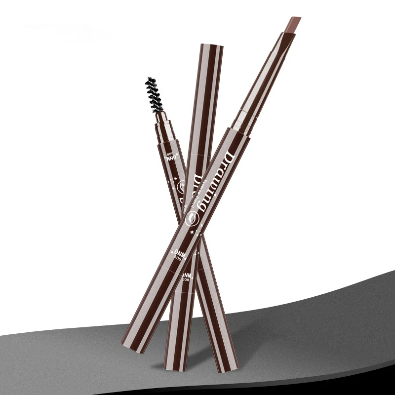 

2018 New Waterproof Eyebrow pencil Makeup Double Sweatproof Multicolor Eyebrow brush Non halo dyeing Portable Lasting