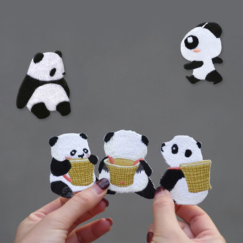 

Chainho,Embroidery Patch,Cloth Sticker,Applique Ironing For Cloth/Jeans/Bags/Shoes,DIY Accessories,Panda Series,1pcs 19EM030