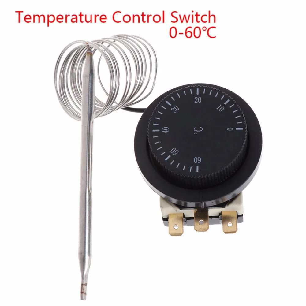 

250V/380V 16A 0-60C Temperature Control Switch Capillary Thermostat temperature controlled switch controller sensor