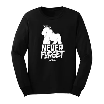 

Mens Never Forget Harambe Graphic Long Sleeve T-Shirts Men Tee
