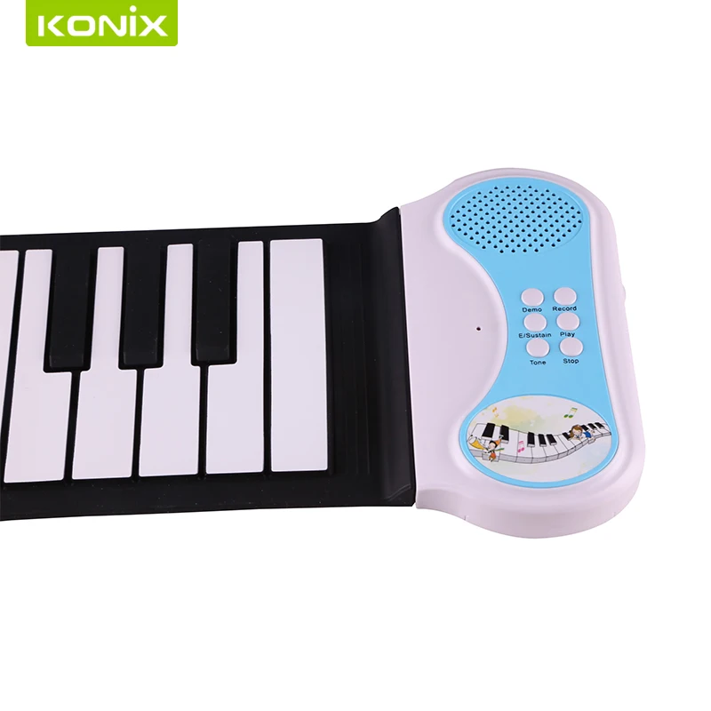 New Creative Portable Wireless Keyboard 49 USB MIDI Roll Up Electronic