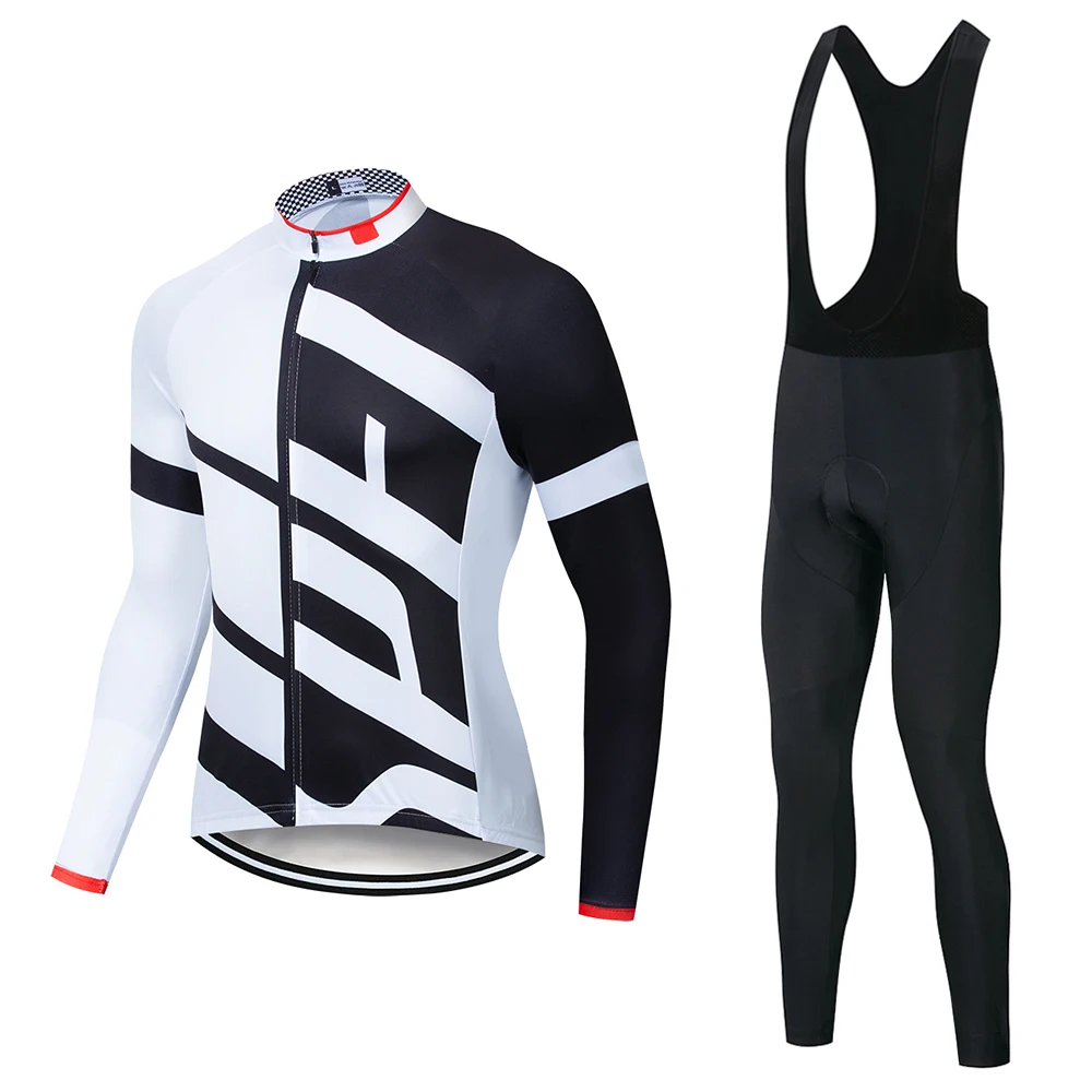 

SPEI Cycling jersey Set 2018 long sleeve bib pants ropa ciclismo bicycle clothing MTB bike jersey Uniform Men clothes