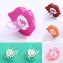 1PC Baby Pacifiers Safe Food Grade ABS Silicone Funny Baby Nipples Baby Infant Teeth Soothers Pacifiers 6 Styls Lip Shape