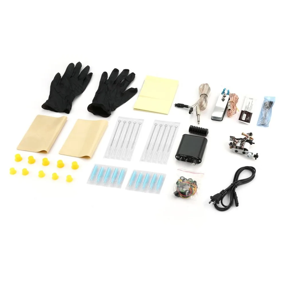 

Rotary Tattoo Machine Shader & Liner Assorted Tatoo Motor Gun Kits Supply Needle Grips Tips Tatto Accessories Set For Artists