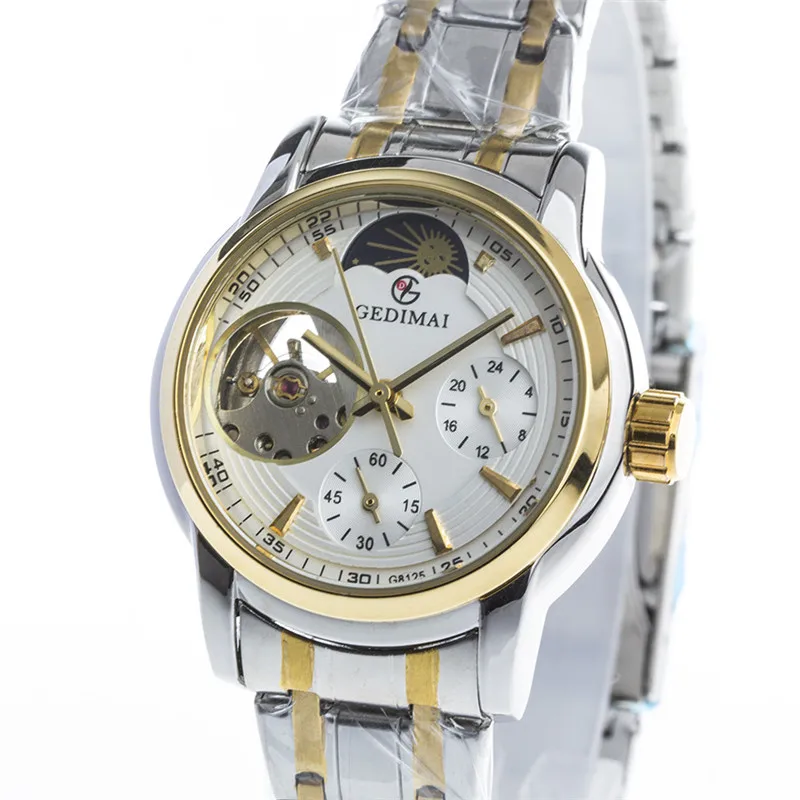 Женские наручные часы GEDIMAI модные автоматические механические