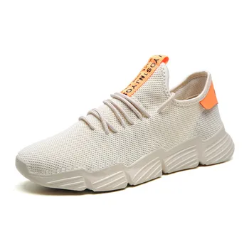 

2019 Fashion Men Casual Shoes Comfortable Breathable Non-leather Lightweight Shoes Spring Summer Lace Up Shoes Running Sneakers