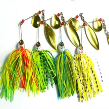 1pc spinner bait 20.5G metal lure hard fishing lures Spinner Lure Spinnerbait Pike swivel Fish tackle wobbler Submerged Fluff