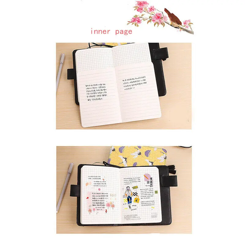 Креативный китайский стиль блокнот бумажный планировщик Bullet Journal Agenda школьный дневник записная книжка Тканевый блокнот студенческий блокнот