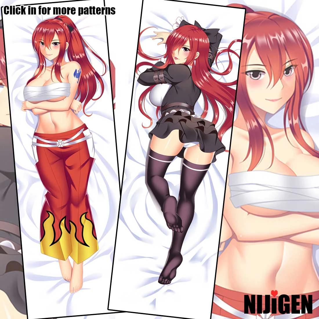 セクシーな装飾枕カバー フェアリーテール エルザ スカーレット かわいい アニメゲーム 抱き枕 抱き枕 抱き枕 Pillow Case Aliexpress
