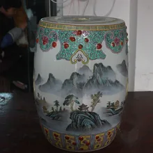 Цзиндэчжэнь фарфоровый садовый табурет керамический табурет для туалетного столика барабанный китайский старинный фарфор китайский садовый табурет
