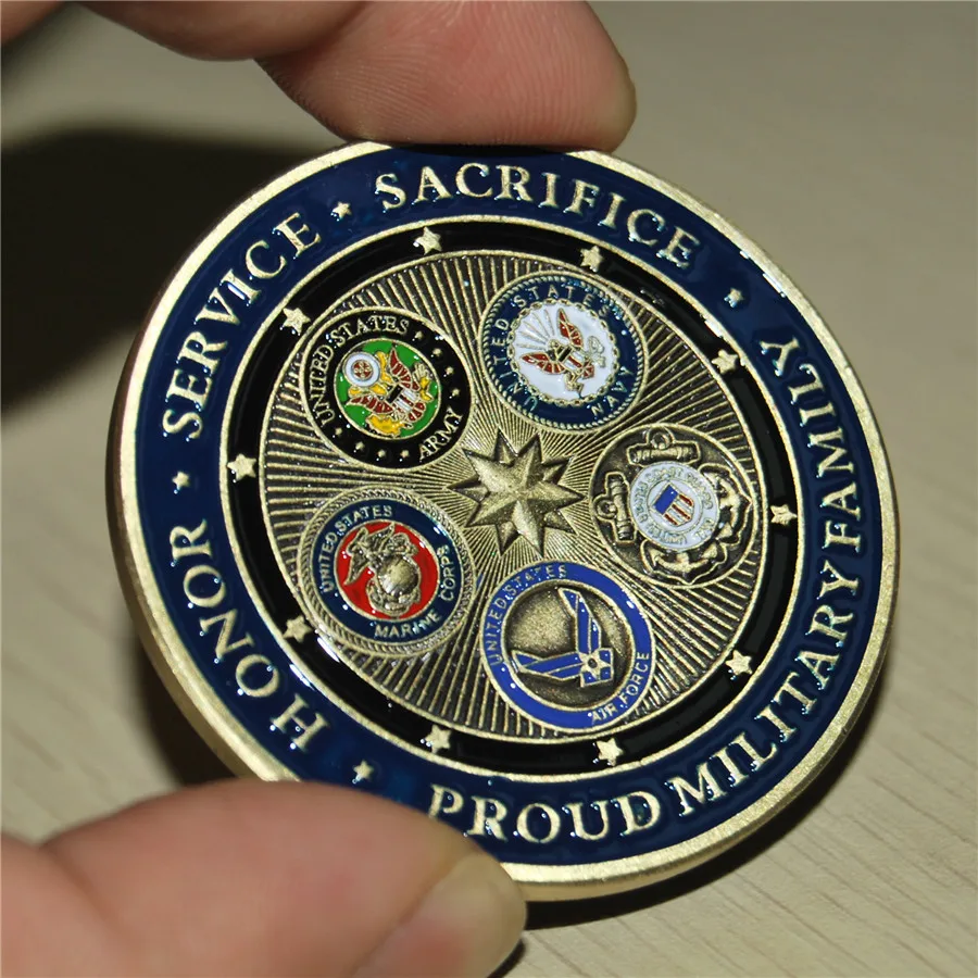 50 шт./лот, DHL,, PROUD MILITARY FAMILY LUCKY Memorial " CHALLENGE COIN USCG, береговая охрана США