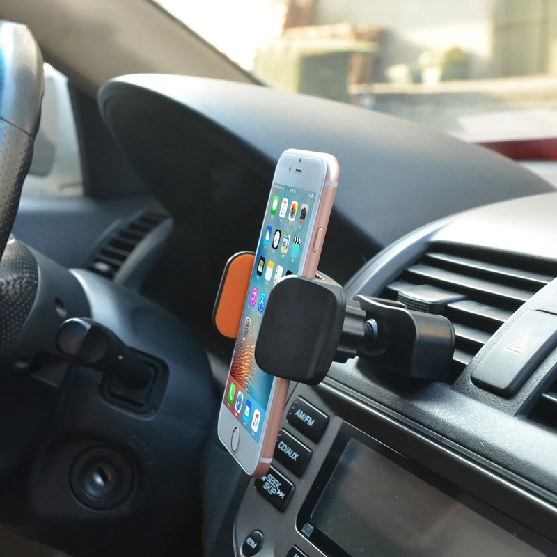 

Mobile Phone Car CD Slot Holder For iPhone Samsung Cell Phone Mount 360 Degree Air Vent Mount Clip Car Smartphone Holder Stand