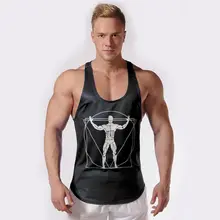 Новые мужские бодибилдинга майки хлопчатобумажные рубашки без рукавов мужские тренажеры майка для фитнеса жилет Майка тренировки брендовая одежда