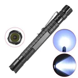 Мини светодио дный лампы клип ручка-фонарь масштабируемый водонепроницаемый фонарик Отдых на природе света-M25