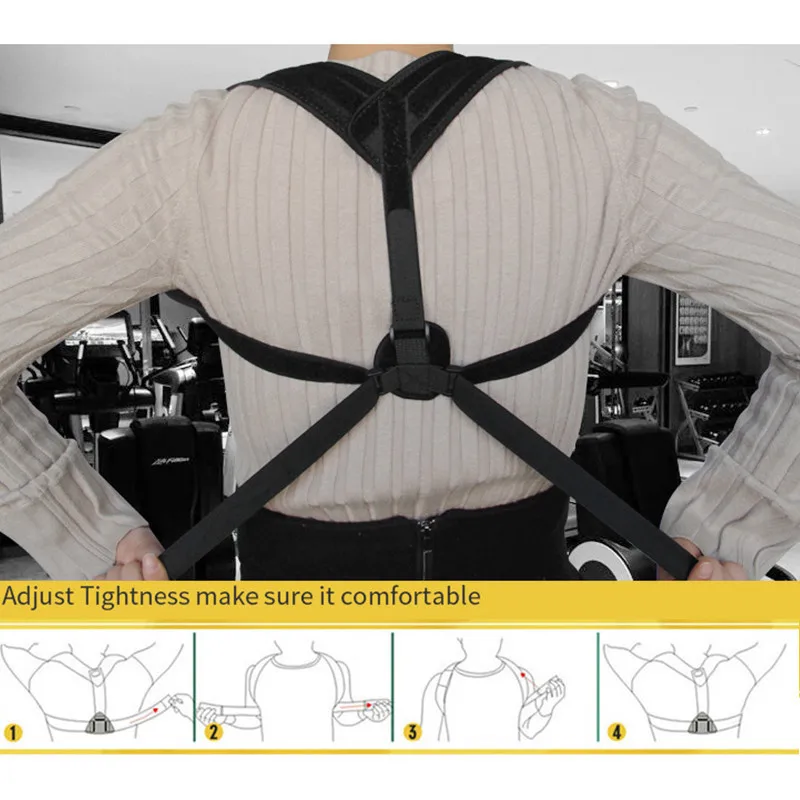 Корректор Postura поддержка регулируемый верхний ключицы сзади пояс корсет Форма сидя выпрямитель Brace здоровье вспомогательное оборудование