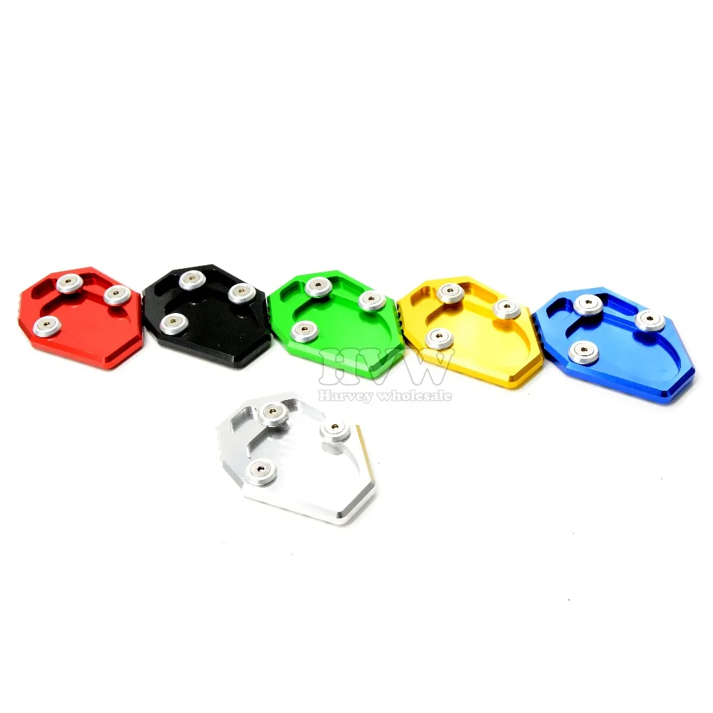 

Motorcycle Kickstand Side Stand Extension Foot Pad Plate Black For XJ6/ABS 09-15  FZ6R 09-15 MT07 14-15  09 10 11 12 13 14 15