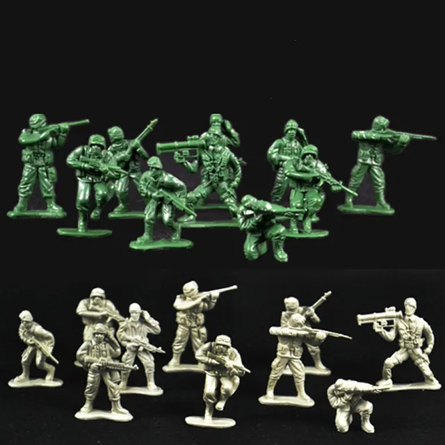 50pcs/lot Military Toy Children World War II Soldier Kit Soldiers Army