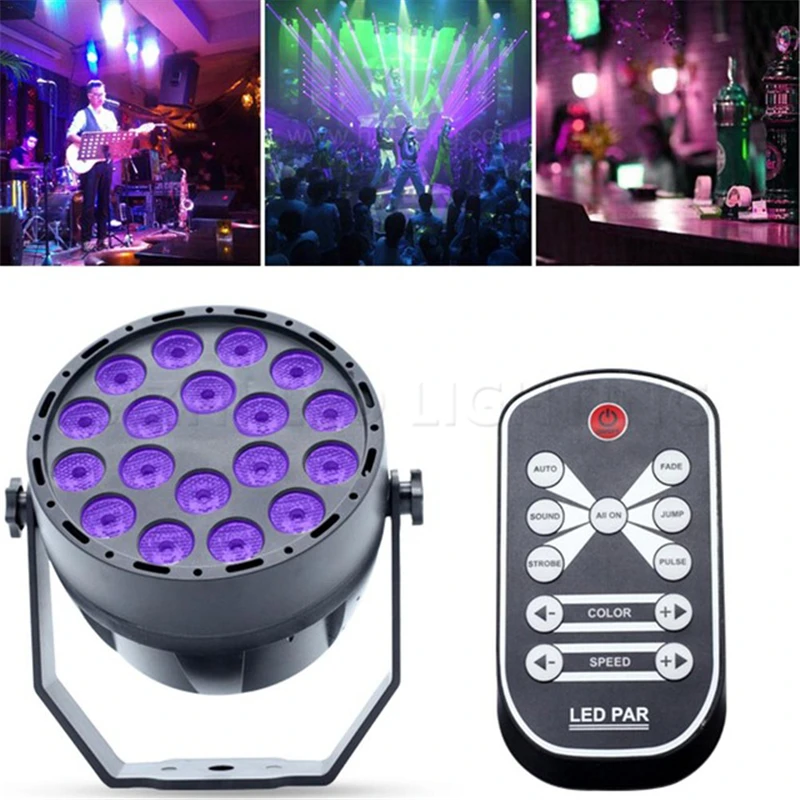 

New arrival UV LED Stage Light 36W Par Light DMX512 Master-Slave LED DMX Stage Lighting Effect for DJ Club Disco KTV Party Light