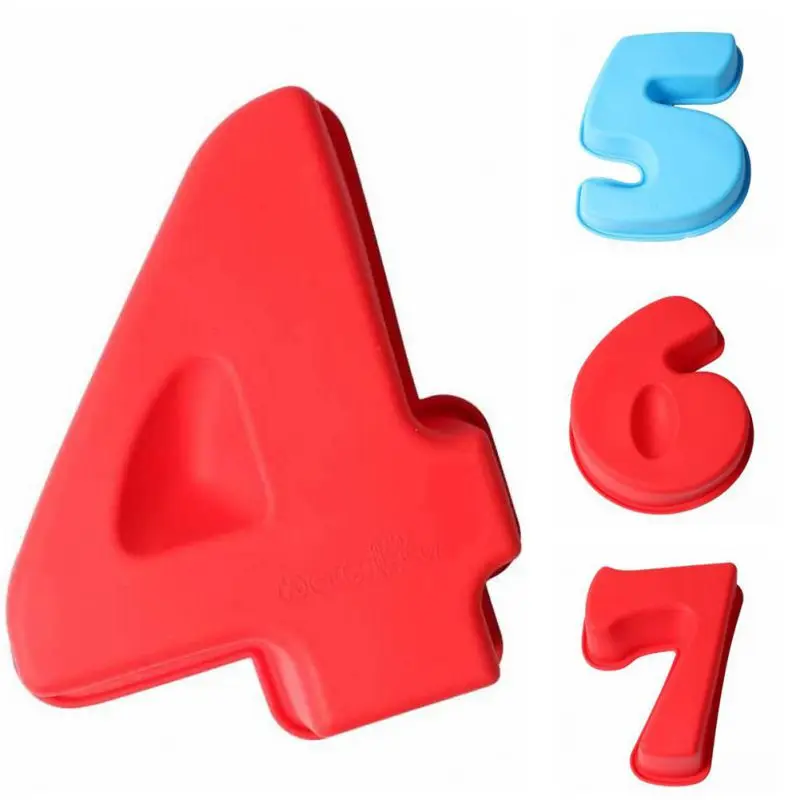 

DIY Large Number Shape Baking Tools for Cakes Cake Silicone Molds for Kids Birthday Special Holiday Party Decoration