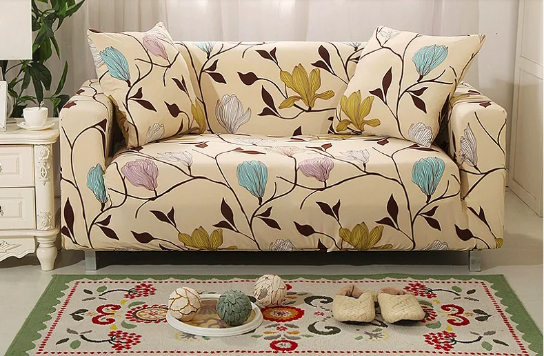 Us 25 64 5 Off Spandex Stretch Flower Pattern Sofa Cover Elasticity 100 Polyester Furniture In From Home Garden On Us 25 64 5 Off Spandex Stretch Flower Pattern Sofa Cover Elasticity 100 Polyester Furniture In From Home Garden On