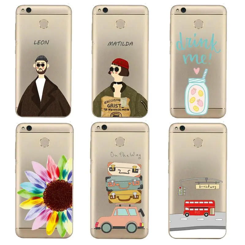 

Sunflower Soft Clear TPU Phone Case For xiaomi redmi 4x 4a note5a note4x 5s 5s mi6 note3 Milk Printed Coque Cover Free Shipping