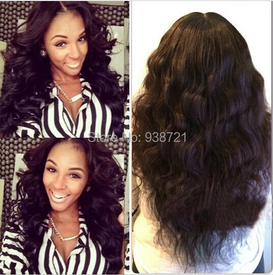 

2014 New Women's Wigs Glueless Full Lace Front Hair Wigs for Black Women,Brazilian lace front wigs color 1# / 1b# / 2#/ 4#