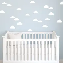 24 шт облачко для девочек узор детские настенные Стикеры
