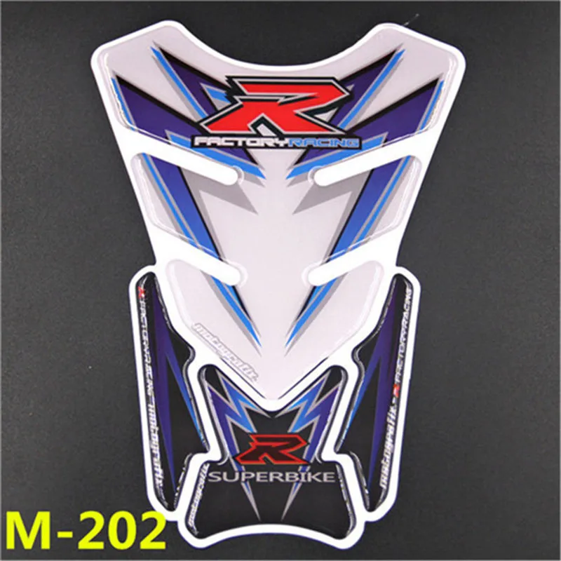 3D наклейка для мотоцикла газовая защитная накладка на топливный бак мотоциклетные наклейки для GSXR CBR NINJA Z1000 Yamaha YZF FZ1 Honda Kawasaki Suzuki - Цвет: M-202