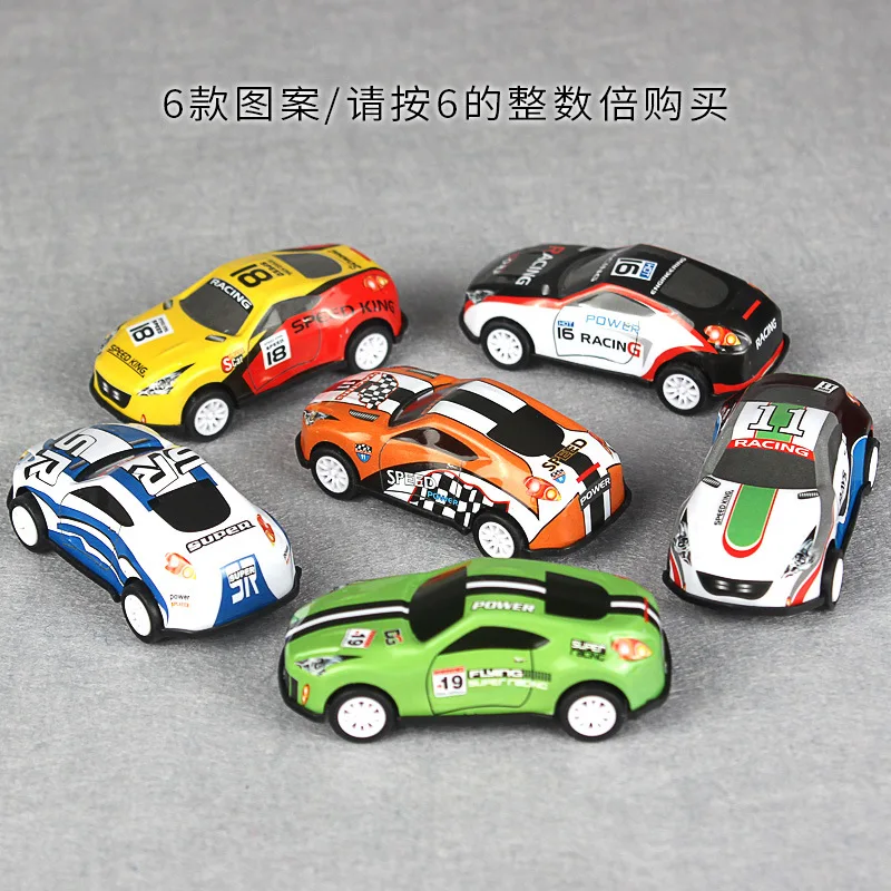 6 шт./компл. hot racing Pull Back автомобиль колесо Железный корпус сплав Mini track мини