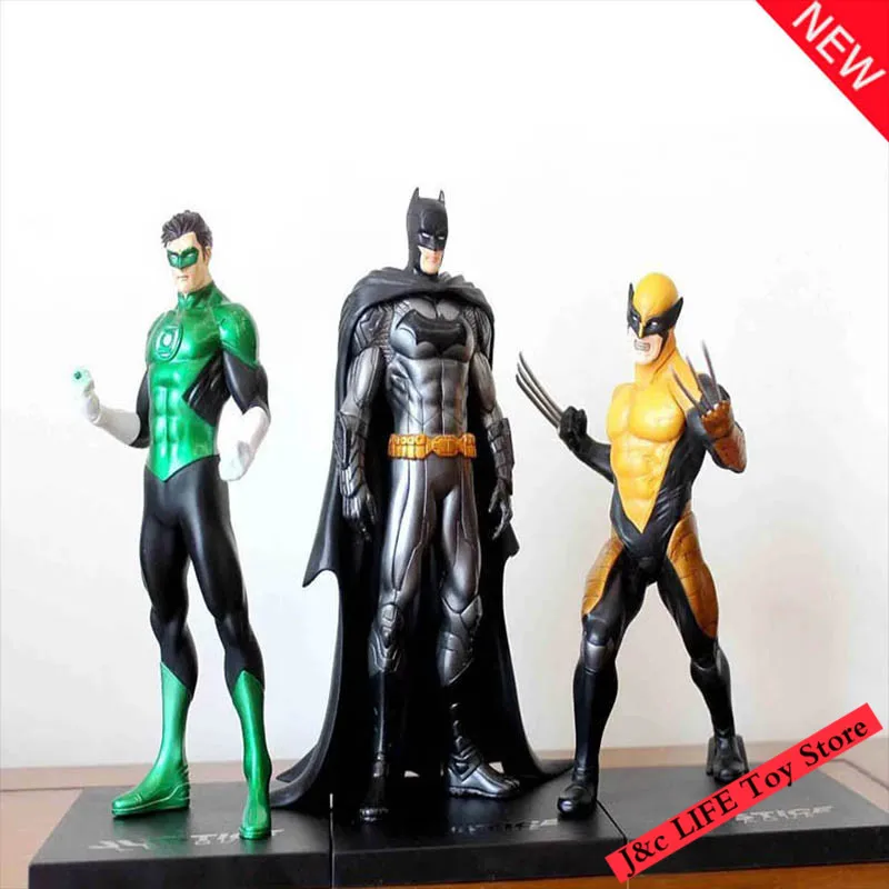 

Artfx New Justice league Batman Green Lantern Wolverine Action Figure 18cm PVC Model Collect Anime Model Toys For Choldren Gifts