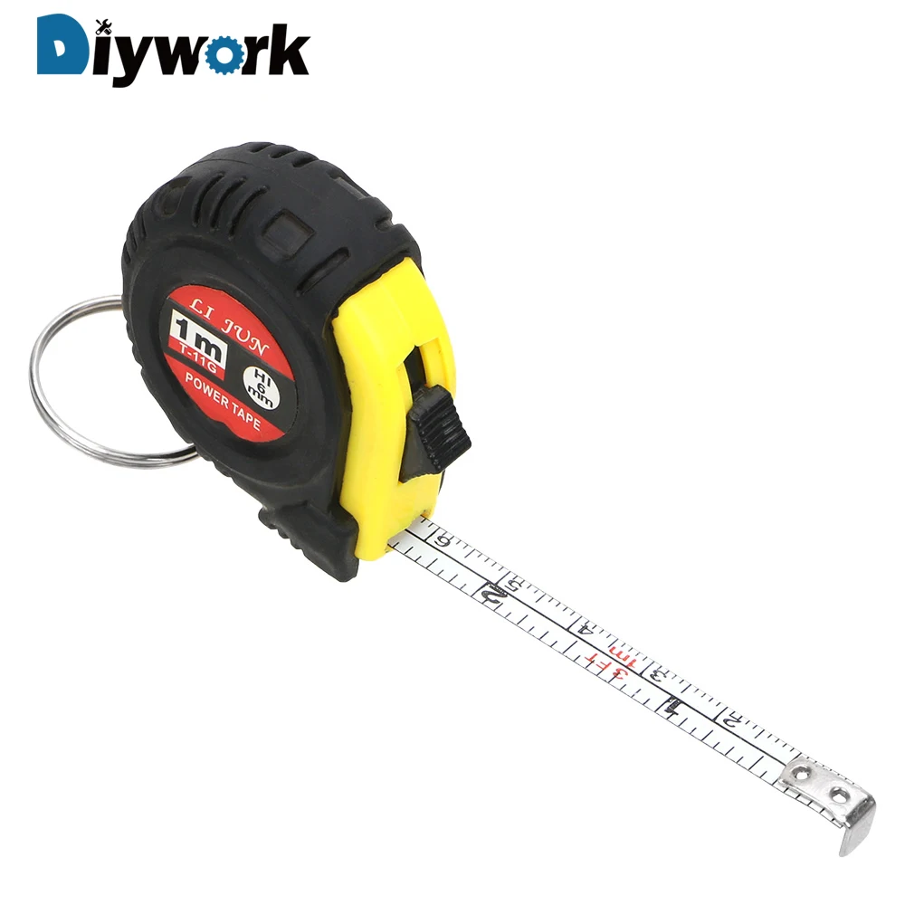 

DIYWORK Retractable Ruler Sewing Cloth Metric Tailor Tool Measuring Tape Gauging Tools Tape Measure 1m Portable Pull Ruler