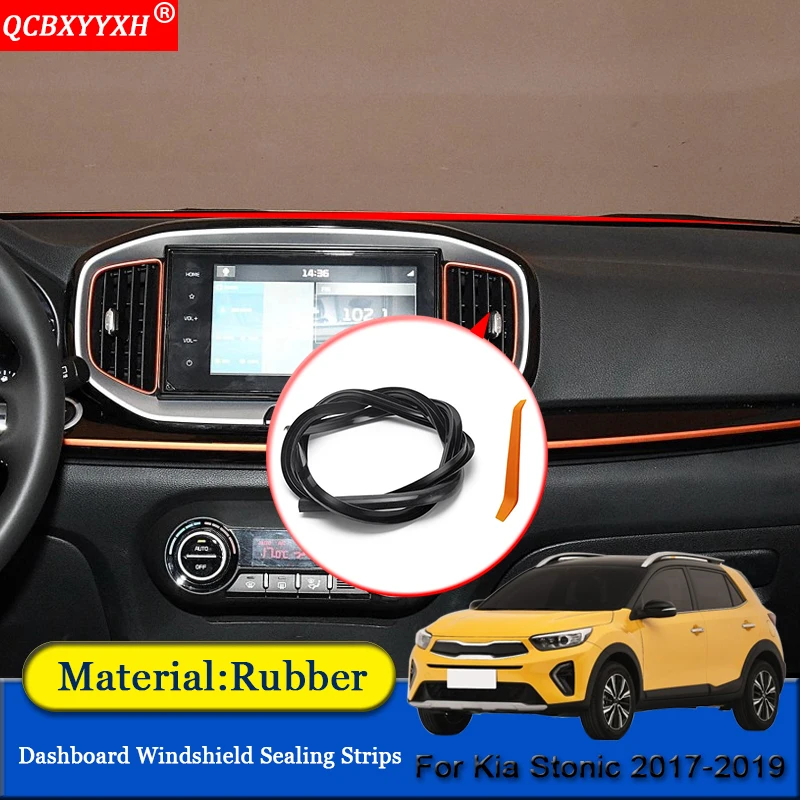 QCBXYYXH автомобиль-Стайлинг резиновые анти-Шум Звукоизолированные пыле приборной панели автомобиля Лобовое стекло щеточное пригодный для Kia железным