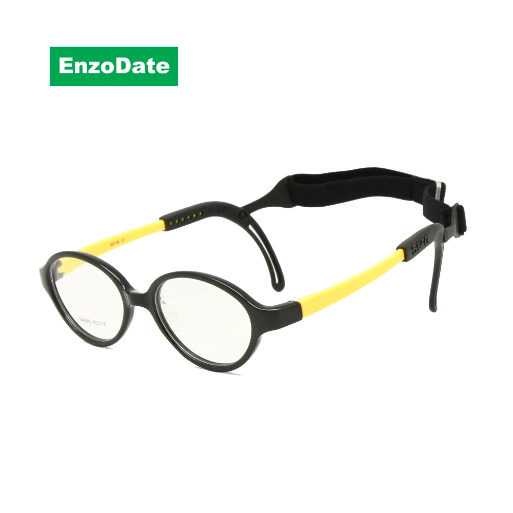 

Children Glasses Frame Size 43 Ear Grips Strap Head Band Nose Pad Flexible Silicone Bendable Optical Kids Eyeglasses