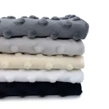 5 шт./лот скидка полиэстер Minky ткань высокого качества плюшевые Minky Dot одеяла из ткани для детей экологически чистые