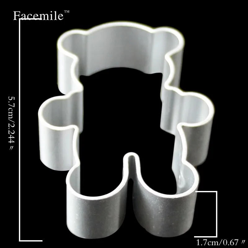 Специализированный металлический сплав подарок форма для выпечки печенья плесень Фондант Формочки Для печенья, бисквита кухонная форма для самостоятельной готовки Медвежонок 20-35