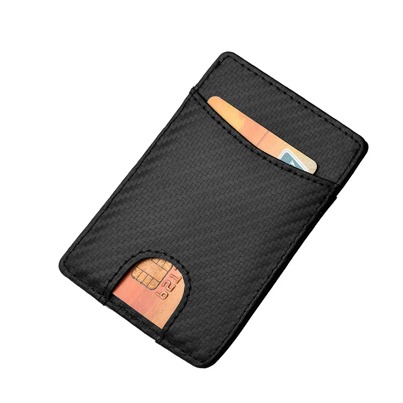 JINBAOLAI мужские бумажники для карт из углеродного волокна, большие емкости, коровья кожа, черные кошельки, держатель для карт, высококачественный брендовый мужской кошелек
